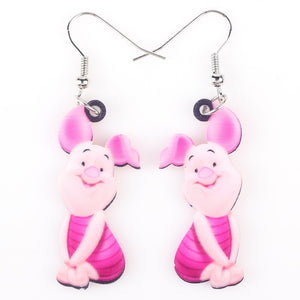 Long Drop Brand Lovely Pig Earrings Acrylic New Jewelry Girls Women Cartoon Children Piglet Earrings Accessories