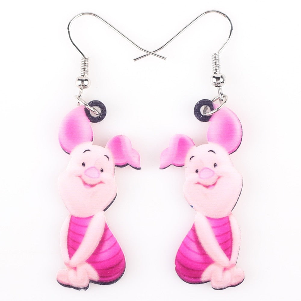 Long Drop Brand Lovely Pig Earrings Acrylic New Jewelry Girls Women Cartoon Children Piglet Earrings Accessories