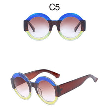 Load image into Gallery viewer, Newest Black Circle Sun Glasses Lady Designer Round Sunglasses Women  Brand See Through Shades Female Vintage Oculos