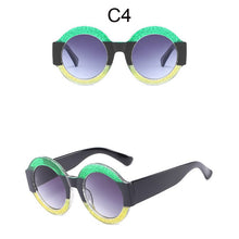 Load image into Gallery viewer, Newest Black Circle Sun Glasses Lady Designer Round Sunglasses Women  Brand See Through Shades Female Vintage Oculos