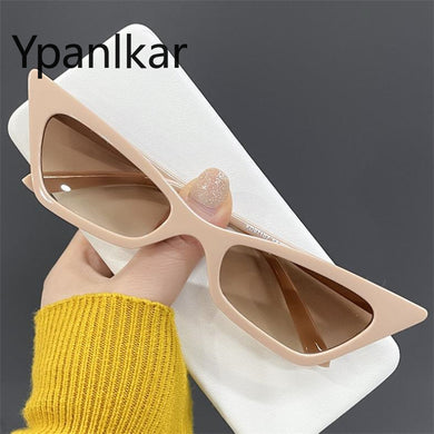 Cateye Sunglasses Women Eyewear Cat Eye Shades Oculos PC Frame Eyeglasses Ladies Sun Glasses Female Gafas