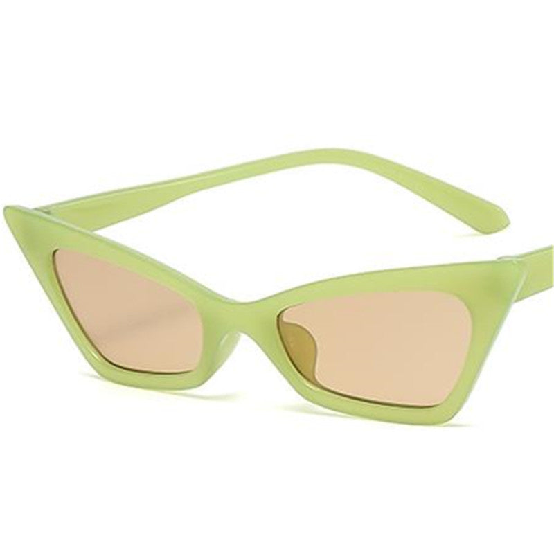 Cateye Sunglasses Women Eyewear Cat Eye Shades Oculos PC Frame Eyeglasses Ladies Sun Glasses Female Gafas