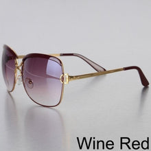 Carica l&#39;immagine nel visualizzatore di Gallery, Newest Metal Frame Eye Women Square Lenses Sunglasses Female Sunglasses Alloy Legs Glasses Female Anti UVA UV TY66