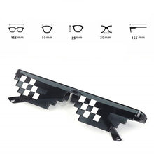 Load image into Gallery viewer, Funny Mosaic Sunglasses Thug Life Sun Glasses Pixel Black Retro Sunglasses Birthday Gift Party Cosplay Prop Funny Eyewear