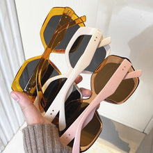 Load image into Gallery viewer, Newest Square Sunglasses Women Vintage 2023  Summer Travel Glasses Ladies Clear Yellow Shades Goggle UV