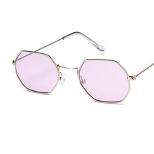Load image into Gallery viewer, Neymar Sunglasses Men Brand Designer Small Frame Polygon Clear Lens Sunglasses Women Vintage Sun Glasses Hexagon Metal Frame