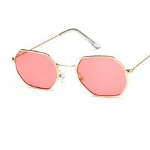 Load image into Gallery viewer, Neymar Sunglasses Men Brand Designer Small Frame Polygon Clear Lens Sunglasses Women Vintage Sun Glasses Hexagon Metal Frame