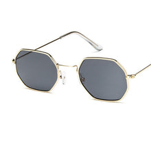 Load image into Gallery viewer, Neymar Sunglasses Men Brand Designer Small Frame Polygon Clear Lens Sunglasses Women Vintage Sun Glasses Hexagon Metal Frame