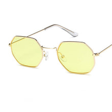 Load image into Gallery viewer, Neymar Sunglasses Men Brand Designer Small Frame Polygon Clear Lens Sunglasses Women Vintage Sun Glasses Hexagon Metal Frame