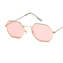 Load image into Gallery viewer, Neymar Sunglasses Men Brand Designer Small Frame Polygon Clear Lens Sunglasses Women Vintage Sun Glasses Hexagon Metal Frame