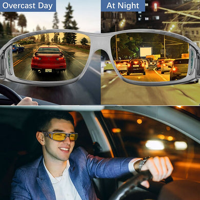 Night Vision Drivers Goggles Interior Accessory Protective Gears Sunglasses Anti Glare Car Driving Night-Vision Glasses C054