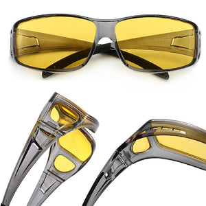 Night Vision Drivers Goggles Interior Accessory Protective Gears Sunglasses Anti Glare Car Driving Night-Vision Glasses C054