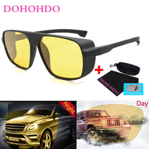 Night Vision Glasses For Headlight Polarized Driving Sunglasses Yellow Lens Protection Night Eyewear for Driver UV400 DOHOHDO