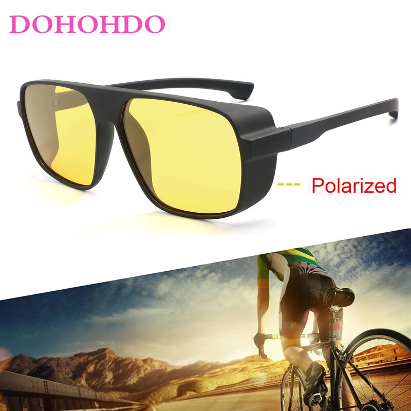 Night Vision Glasses For Headlight Polarized Driving Sunglasses Yellow Lens Protection Night Eyewear for Driver UV400 DOHOHDO
