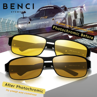 Night Vision Glasses Men Aluminium Frame Polarized Outdoor Night Vision Goggles For Car Driving Anti Glare Yellow Glasses Women