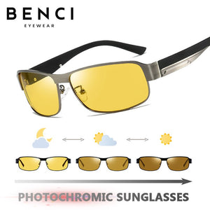 Night Vision Glasses Men Aluminium Frame Polarized Outdoor Night Vision Goggles For Car Driving Anti Glare Yellow Glasses Women