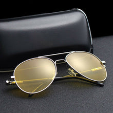 Load image into Gallery viewer, Night Vision Polarized Sunglasses Men Yellow Lens Night Driving Aviation Glasses