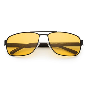 Night Vision Rectangle Sunglasses for Men Yellow BAM0012