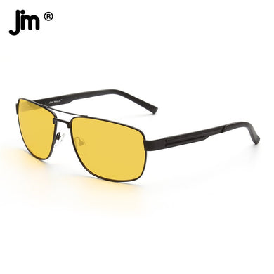 Night Vision Rectangle Sunglasses for Men Yellow BAM0012