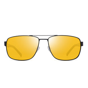 Night Vision Rectangle Sunglasses for Men Yellow BAM0012