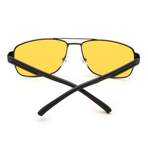 Night Vision Rectangle Sunglasses for Men Yellow BAM0012