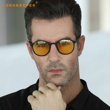 Load image into Gallery viewer, Night Vision Sunglasses Unisex Men Goggles Yellow Classic Round Frame Glasses Driver Night Driving Eyewear Male Female Glasses