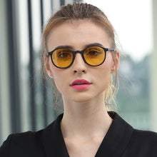 Load image into Gallery viewer, Night Vision Sunglasses Unisex Men Goggles Yellow Classic Round Frame Glasses Driver Night Driving Eyewear Male Female Glasses