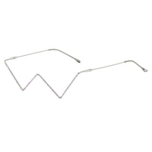 Load image into Gallery viewer, No Lens Eyeglasses Decor Geometric Half Glasses Frame Women Metal Frame Glasses - Fits Any Face Shape