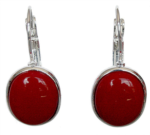 Noble lady's hand 925 silver red coral earrings sleepers Natural stone 925 Sterling Silver wedding jewelry earrings
