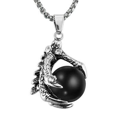 Noe Gothic Dragon Claw Beads Personality Trend Vintage Pendant Influx People Accessories Necklace Men Pendant Necklace WW-108
