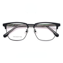 Load image into Gallery viewer, Non-Magnetic Splicing Frame Browline Men&#39;s Glasses Plate Leg Full Frame Metal Glasses  11015 Eyeglasses