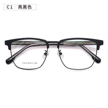 Load image into Gallery viewer, Non-Magnetic Splicing Frame Browline Men&#39;s Glasses Plate Leg Full Frame Metal Glasses  11015 Eyeglasses
