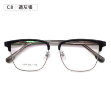 Load image into Gallery viewer, Non-Magnetic Splicing Frame Browline Men&#39;s Glasses Plate Leg Full Frame Metal Glasses  11015 Eyeglasses