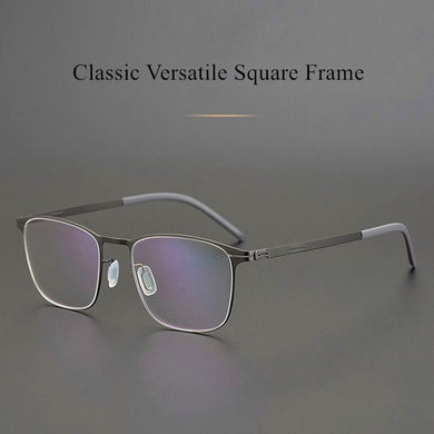 Non-Screw Glasses Frame Men German Brand Medical Aviation Stainless Steel Eyeglasses Women Square Spectacle Eyewear VEIT