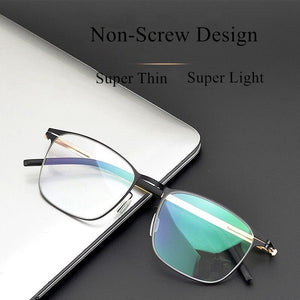 Non-Screw Glasses Frame Men German Brand Medical Aviation Stainless Steel Eyeglasses Women Square Spectacle Eyewear VEIT