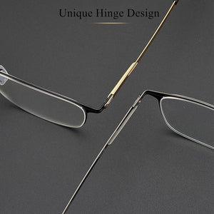 Non-Screw Glasses Frame Men German Brand Medical Aviation Stainless Steel Eyeglasses Women Square Spectacle Eyewear VEIT
