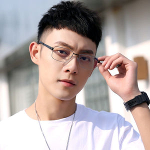 Non-Screw Glasses Frame Men German Brand Medical Aviation Stainless Steel Eyeglasses Women Square Spectacle Eyewear VEIT