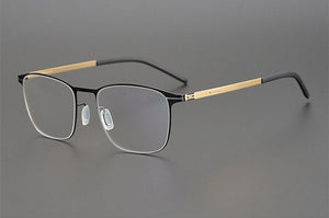 Non-Screw Glasses Frame Men German Brand Medical Aviation Stainless Steel Eyeglasses Women Square Spectacle Eyewear VEIT