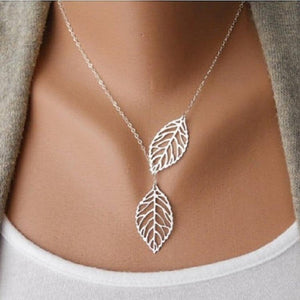 None Pendant Leaves Lobster Link Chain Hollow 49cm Silver 19 Clasp Golden Fashion Casual 5cm Necklaces 2inch 3inch Claw Women