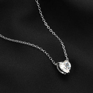 None Women Link Transparent 16 Shining 5cm Chain Necklace Rhinestone Pendant 42 Heart 97inch Hasp 1 Fashion 54 Casual