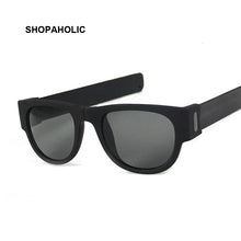 Load image into Gallery viewer, Novelty Mirror Women Polarized Folding Sunglasses Female  Slap Sport Foldable Wristband Shades 2023 Trend Product