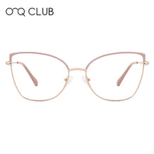 Load image into Gallery viewer, O-Q CLUB Cat Eye Women Glasses Vintage Metal Myopia Optical Prescription Eyewear   Eyeglasses Frames MG3643
