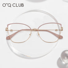 Load image into Gallery viewer, O-Q CLUB Cat Eye Women Glasses Vintage Metal Myopia Optical Prescription Eyewear   Eyeglasses Frames MG3643