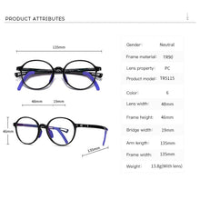 Load image into Gallery viewer, O-Q CLUB  Kids Anti Blue Light Glasses Boys Girs Computer Eyeglasses Frames Optical Prescription Round Vintage Eyewear TR5115