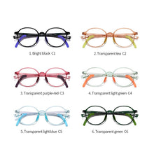 Load image into Gallery viewer, O-Q CLUB  Kids Anti Blue Light Glasses Boys Girs Computer Eyeglasses Frames Optical Prescription Round Vintage Eyewear TR5115
