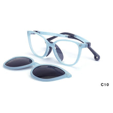 Load image into Gallery viewer, O-Q CLUB Kids Glasses Boys Girls Cat Eye Sunglasses Optical Magnetic Clip On Polarized UV400 Eyeglasses Frames 19977