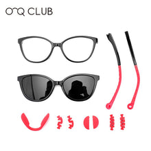 Load image into Gallery viewer, O-Q CLUB Kids Glasses Boys Girls Cat Eye Sunglasses Optical Magnetic Clip On Polarized UV400 Eyeglasses Frames 19977