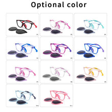 Load image into Gallery viewer, O-Q CLUB Kids Glasses Boys Girls Cat Eye Sunglasses Optical Magnetic Clip On Polarized UV400 Eyeglasses Frames 19977