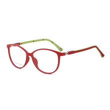 Load image into Gallery viewer, O-Q CLUB Kids  Round Glasses Frame TR90 Silicone Soft Spectacles Myopia Optical Children’s Eyeglasses T2704-1