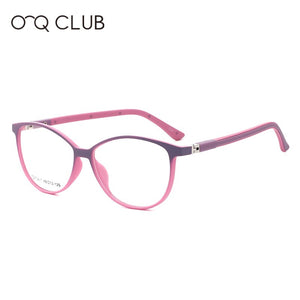 O-Q CLUB Kids  Round Glasses Frame TR90 Silicone Soft Spectacles Myopia Optical Children’s Eyeglasses T2704-1
